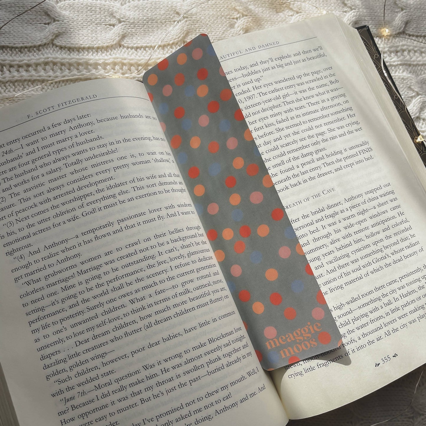 I'd Rather Be Reading and Polka Dot 2x8 Bookmark | Glossy
