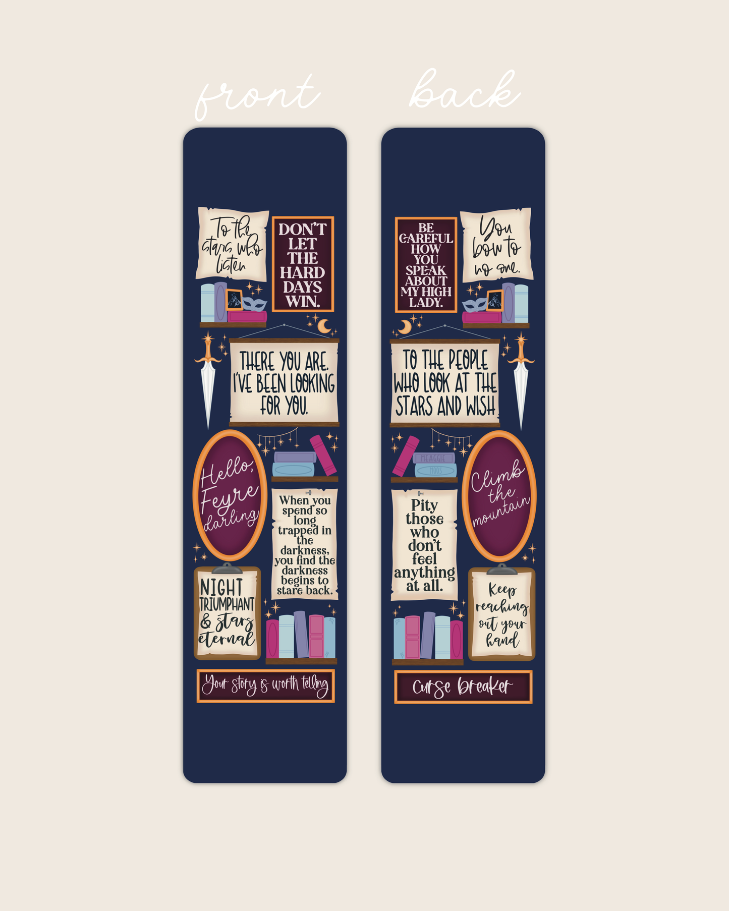 ACOTAR | Quote Wall 2x8 Bookmark